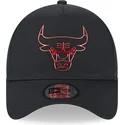 kapa-zaobljena-crna-snapback-a-frame-foil-pack-chicago-bulls-nba-new-era