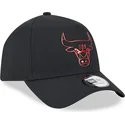 kapa-zaobljena-crna-snapback-a-frame-foil-pack-chicago-bulls-nba-new-era