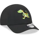 new-era-curved-brim-youth-dinosaur-9forty-repreve-black-adjustable-cap