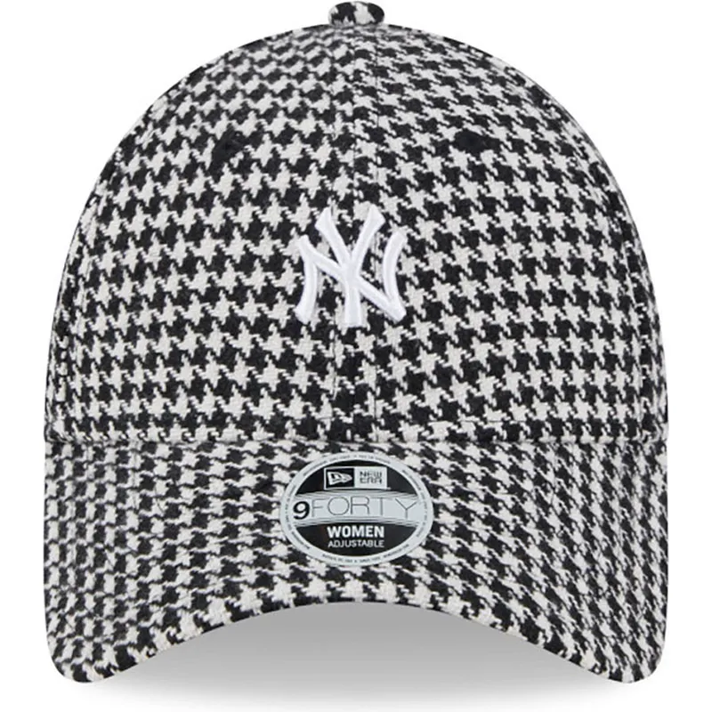 kapa-zaobljena-crna-podesiv-9forty-houndstooth-new-york-yankees-mlb-new-era kapa-zaobljena-crna-podesiv-9forty-houndstooth-new-york-yankees-mlb-new-era