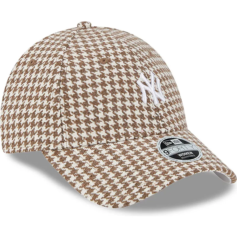 kapa-zaobljena-smeda-podesiv-9forty-houndstooth-new-york-yankees-mlb-new-era kapa-zaobljena-smeda-podesiv-9forty-houndstooth-new-york-yankees-mlb-new-era