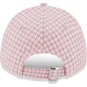kapa-zaobljena-ruzicasta-podesiv-9forty-houndstooth-los-angeles-dodgers-mlb-new-era