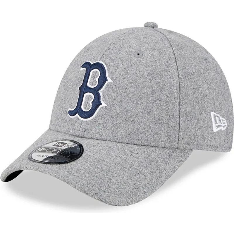 kapa-zaobljena-siva-podesiv-9forty-essential-melton-wool-boston-red-sox-mlb-new-era kapa-zaobljena-siva-podesiv-9forty-essential-melton-wool-boston-red-sox-mlb-new-era