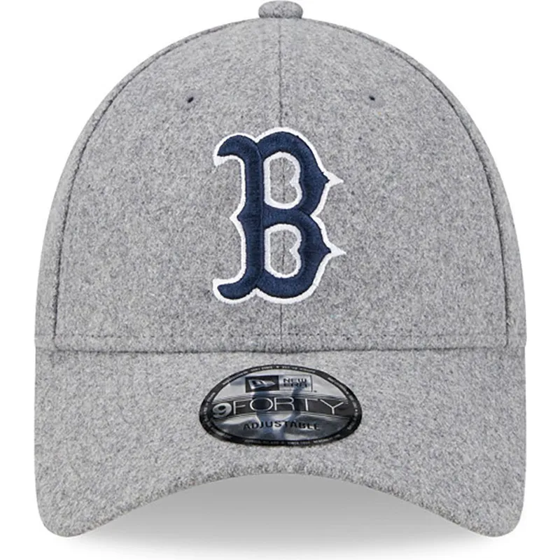 kapa-zaobljena-siva-podesiv-9forty-essential-melton-wool-boston-red-sox-mlb-new-era kapa-zaobljena-siva-podesiv-9forty-essential-melton-wool-boston-red-sox-mlb-new-era