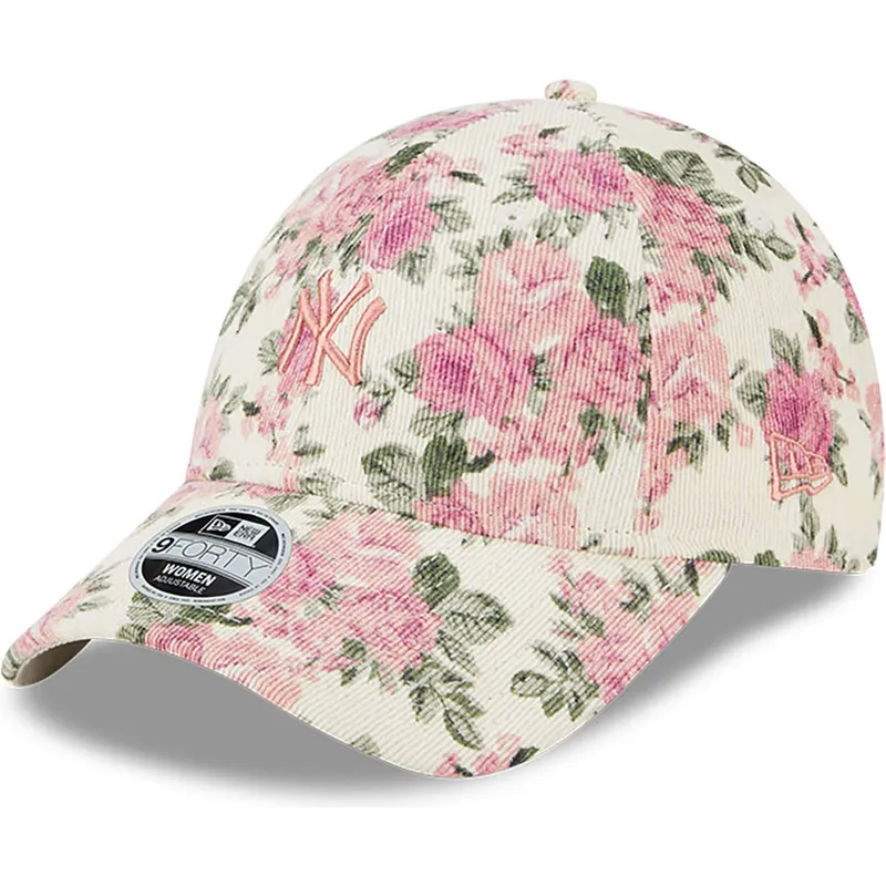 kapa-zaobljena-bez-podesiv-rosa-9forty-floral-cord-new-york-yankees-mlb-new-era