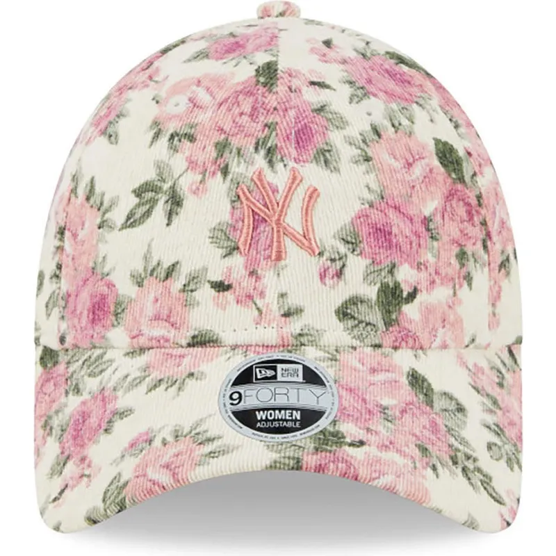 kapa-zaobljena-bez-podesiv-rosa-9forty-floral-cord-new-york-yankees-mlb-new-era