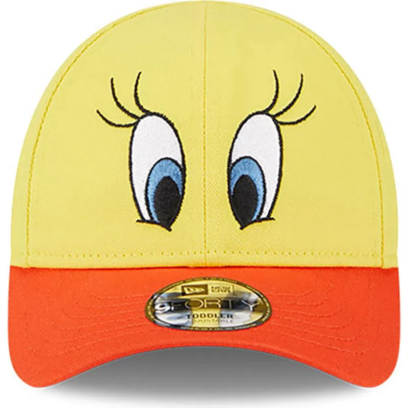 kapa-zaobljena-zuta-podesiv-za-djecu-9forty-piolin-looney-tunes-new-era