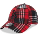 kapa-zaobljena-crvena-podesiv-9forty-check-los-angeles-dodgers-mlb-new-era