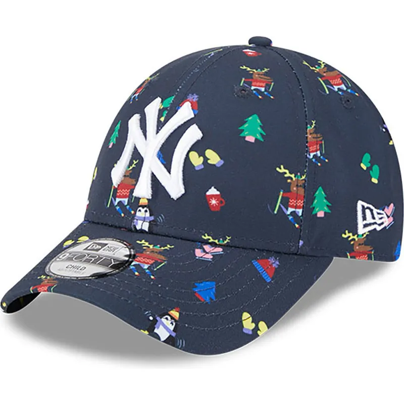 kapa-zaobljena-mornarsko-plava-podesiv-za-djecu-9forty-festive-new-york-yankees-mlb-new-era