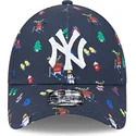 kapa-zaobljena-mornarsko-plava-podesiv-za-djecu-9forty-festive-new-york-yankees-mlb-new-era