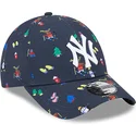 kapa-zaobljena-mornarsko-plava-podesiv-za-djecu-9forty-festive-new-york-yankees-mlb-new-era
