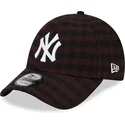 kapa-zaobljena-smeda-podesiv-9forty-flannel-new-york-yankees-mlb-new-era