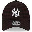 kapa-zaobljena-smeda-podesiv-9forty-flannel-new-york-yankees-mlb-new-era