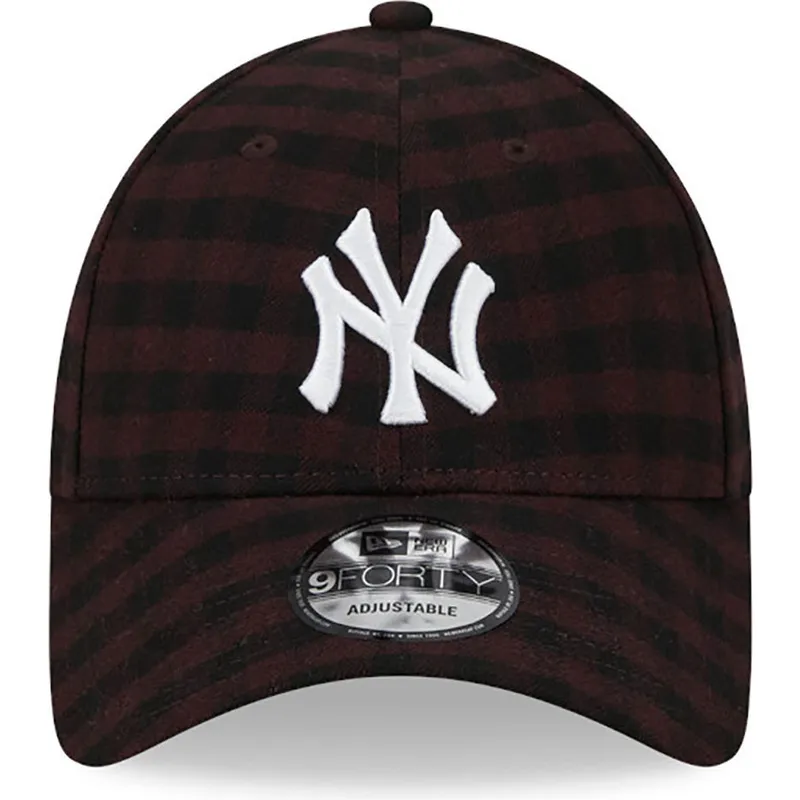 kapa-zaobljena-smeda-podesiv-9forty-flannel-new-york-yankees-mlb-new-era