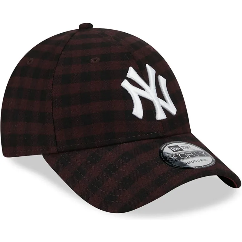 kapa-zaobljena-smeda-podesiv-9forty-flannel-new-york-yankees-mlb-new-era