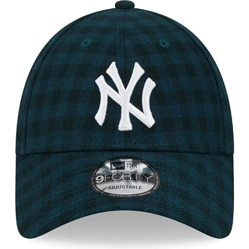kapa-zaobljena-zelena-podesiv-9forty-flannel-new-york-yankees-mlb-new-era