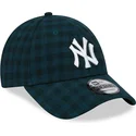 kapa-zaobljena-zelena-podesiv-9forty-flannel-new-york-yankees-mlb-new-era