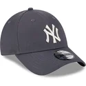 kapa-zaobljena-siva-podesiv-9forty-metallic-new-york-yankees-mlb-new-era