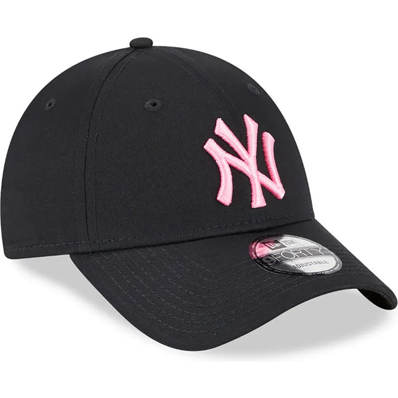 kapa-zaobljena-crna-podesiv-rosa-9forty-neon-new-york-yankees-mlb-new-era
