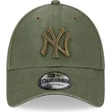 kapa-zaobljena-zelena-podesiv-9forty-washed-canvas-new-york-yankees-mlb-new-era