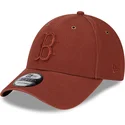 kapa-zaobljena-smeda-podesiv-9forty-washed-canvas-boston-red-sox-mlb-new-era
