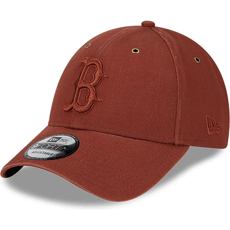 kapa-zaobljena-smeda-podesiv-9forty-washed-canvas-boston-red-sox-mlb-new-era