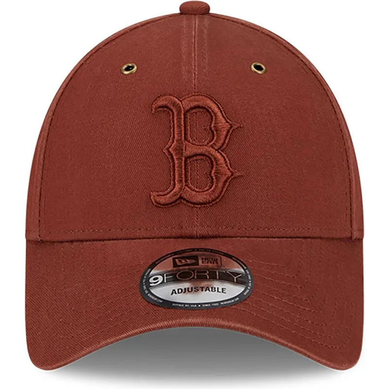 kapa-zaobljena-smeda-podesiv-9forty-washed-canvas-boston-red-sox-mlb-new-era