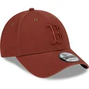 kapa-zaobljena-smeda-podesiv-9forty-washed-canvas-boston-red-sox-mlb-new-era