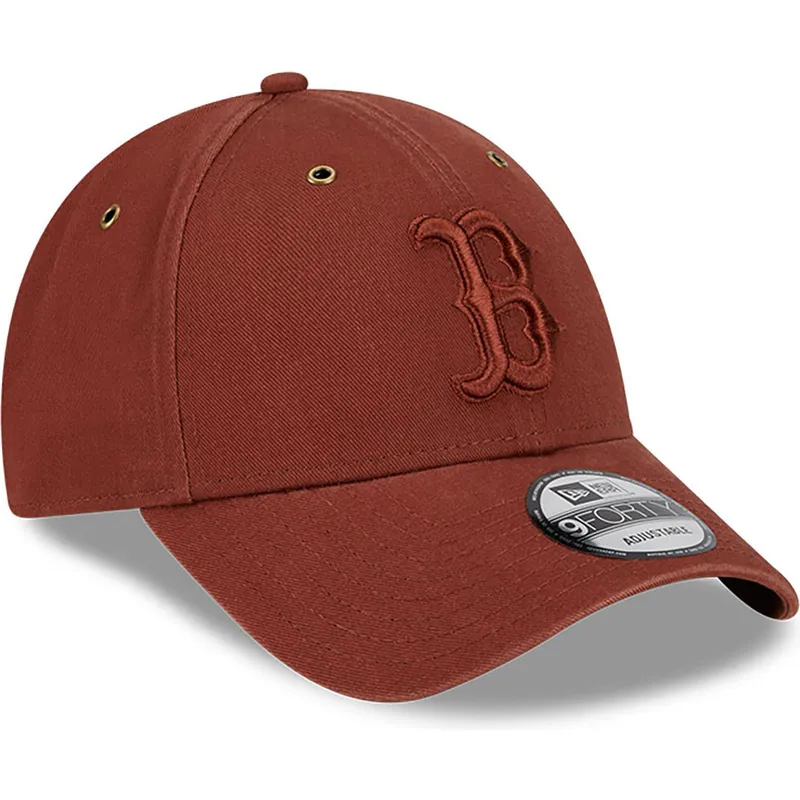 kapa-zaobljena-smeda-podesiv-9forty-washed-canvas-boston-red-sox-mlb-new-era