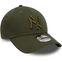 kapa-zaobljena-zelena-prilagodena-39thirty-league-essential-new-york-yankees-mlb-new-era
