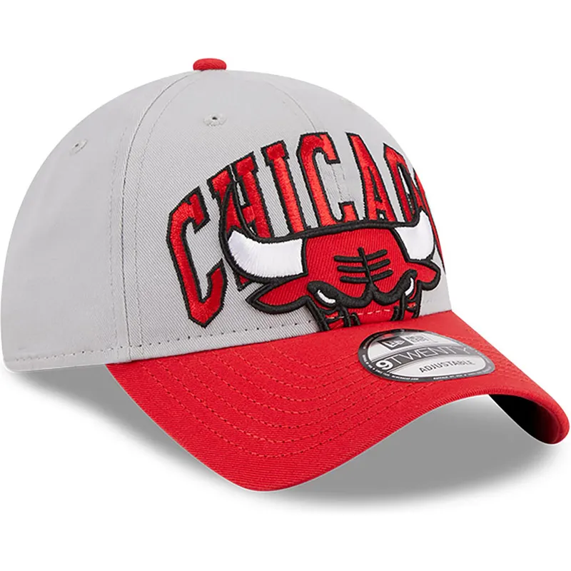 kapa-zaobljena-siva-podesiv-9twenty-tip-off-2023-chicago-bulls-nba-new-era