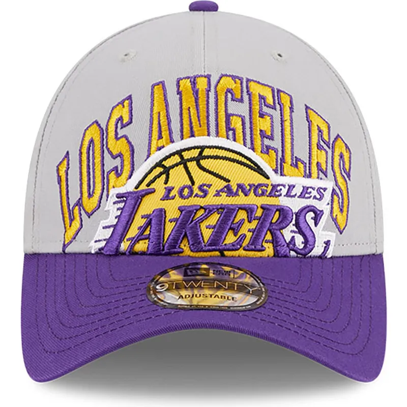 kapa-zaobljena-siva-podesiv-9twenty-tip-off-2023-los-angeles-lakers-nba-new-era