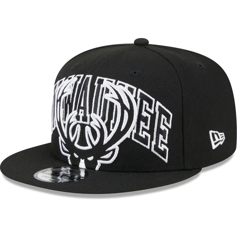 kapa-ravna-crna-snapback-9fifty-tip-off-2023-milwaukee-bucks-nba-new-era