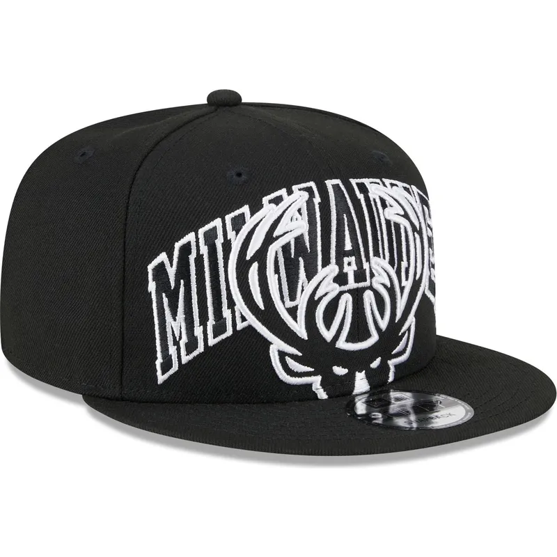 kapa-ravna-crna-snapback-9fifty-tip-off-2023-milwaukee-bucks-nba-new-era