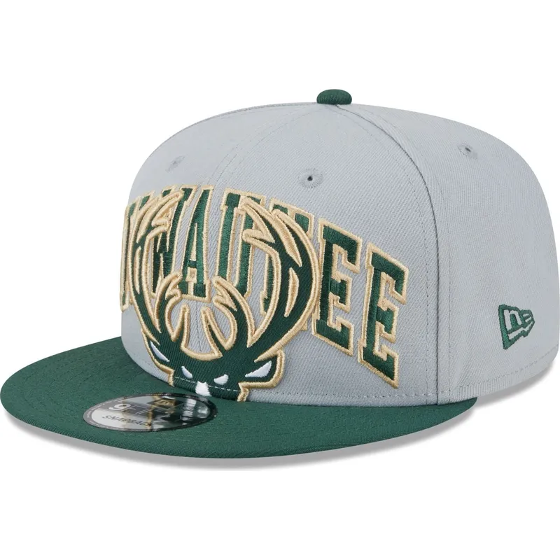 kapa-ravna-siva-snapback-9fifty-tip-off-2023-milwaukee-bucks-nba-new-era