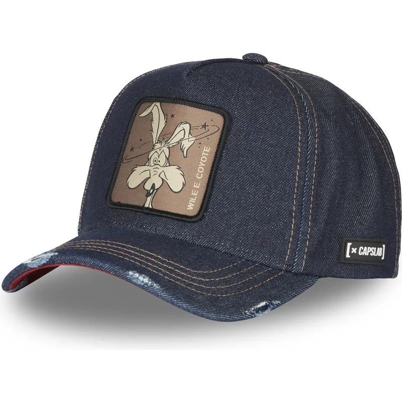 kapa-zaobljena-mornarsko-plava-snapback-denim-loo8-coy1-kojot-looney-tunes-capslab
