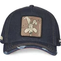 kapa-zaobljena-mornarsko-plava-snapback-denim-loo8-coy1-kojot-looney-tunes-capslab