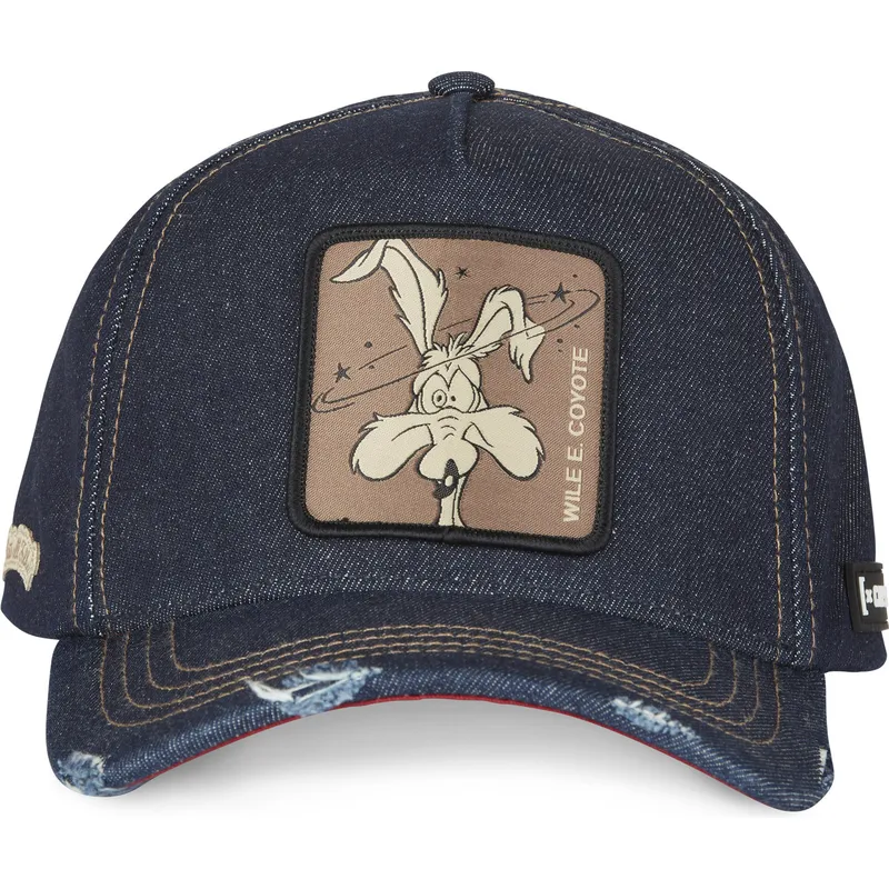 kapa-zaobljena-mornarsko-plava-snapback-denim-loo8-coy1-kojot-looney-tunes-capslab