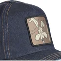 kapa-zaobljena-mornarsko-plava-snapback-denim-loo8-coy1-kojot-looney-tunes-capslab