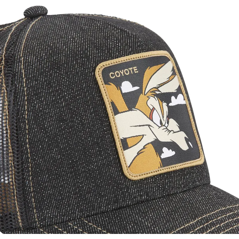 kapa-zaobljena-crna-snapback-denim-loo8-coy2-kojot-looney-tunes-capslab