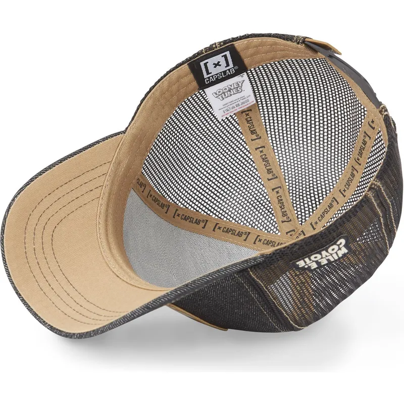 kapa-zaobljena-crna-snapback-denim-loo8-coy2-kojot-looney-tunes-capslab