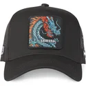 kapa-zaobljena-crna-snapback-samurai-dra1-zmaj-mitska-bica-capslab