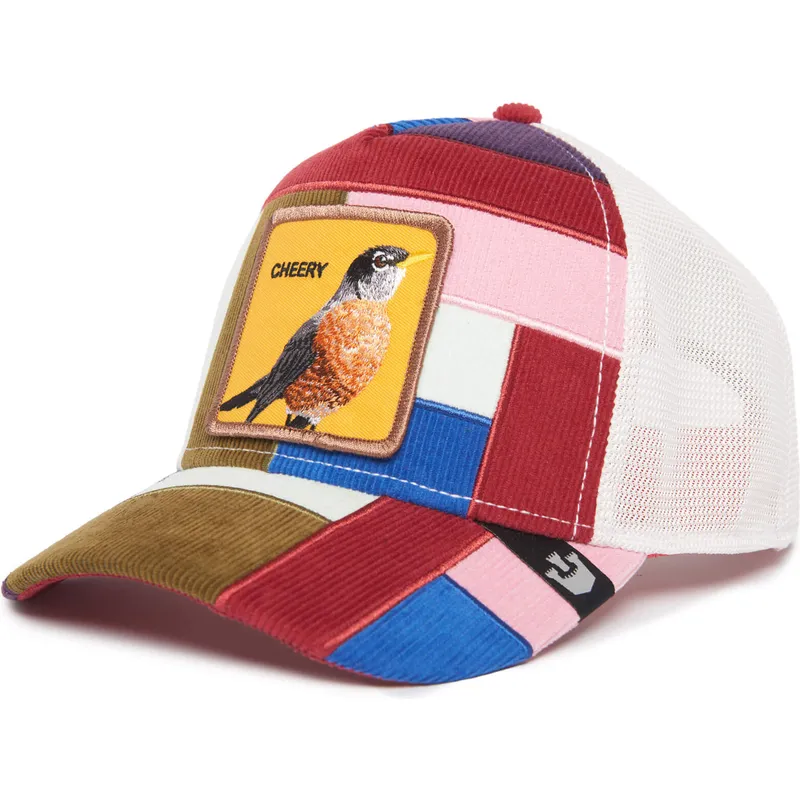 kapa-zaobljena-visebojno-snapback-cheery-right-side-of-the-bed-the-farm-patchwork-the-farm-goorin-bros