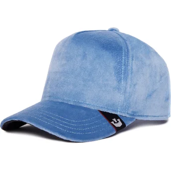 Kapa zaobljena plava snapback Velour Blank The Farm Goorin Bros.