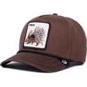 kapa-zaobljena-smeda-snapback-prick-porcupine-100-the-farm-all-over-canvas-the-farm-goorin-bros