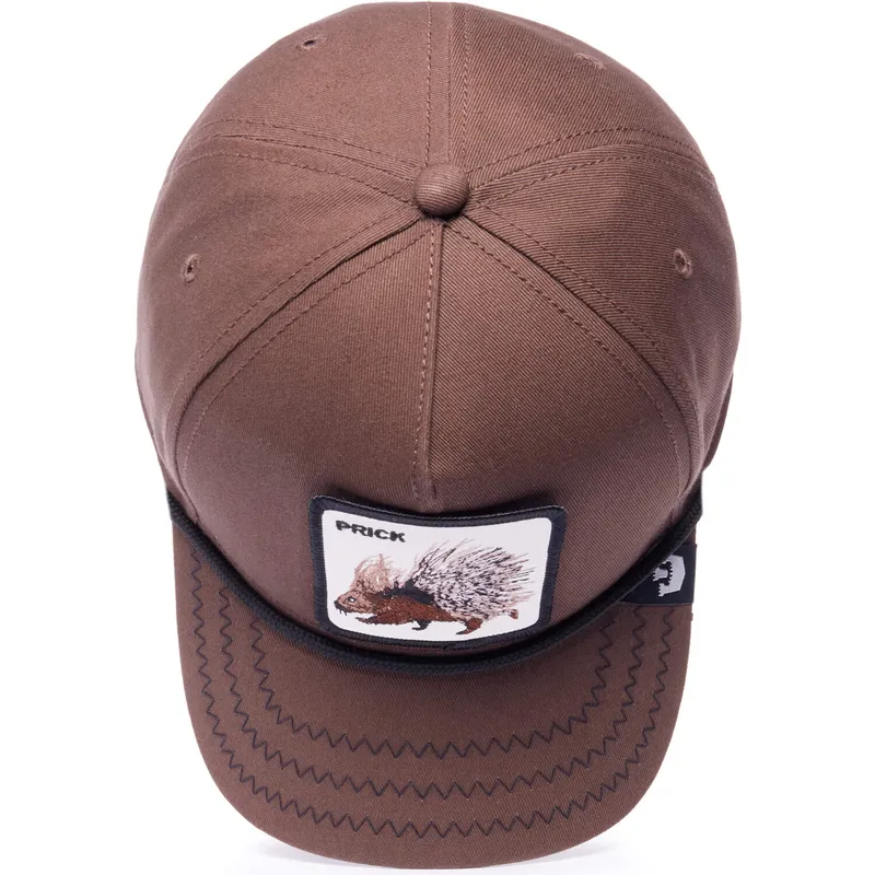kapa-zaobljena-smeda-snapback-prick-porcupine-100-the-farm-all-over-canvas-the-farm-goorin-bros