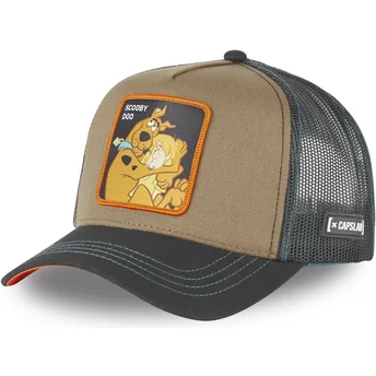 Capslab Scooby-Doo and Shaggy Rogers SBD2 Brown and Black Trucker Hat