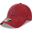 kapa-zaobljena-crvena-podesiv-9forty-towelling-new-york-yankees-mlb-new-era