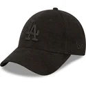 kapa-zaobljena-crna-podesiv-9forty-towelling-los-angeles-dodgers-mlb-new-era