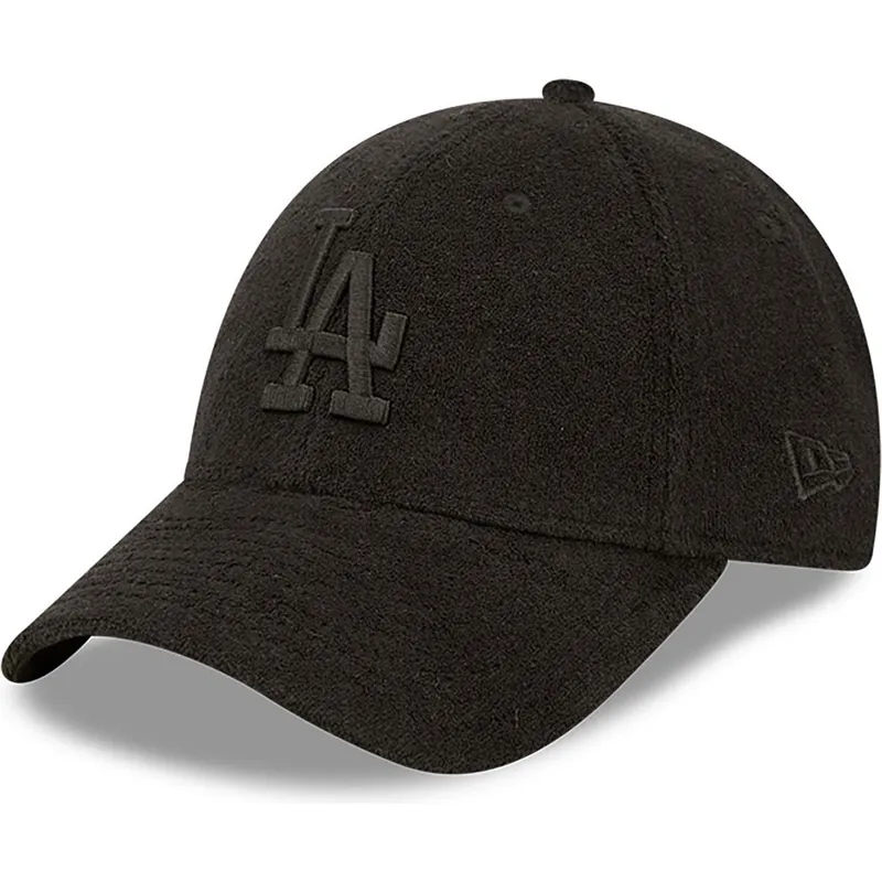 kapa-zaobljena-crna-podesiv-9forty-towelling-los-angeles-dodgers-mlb-new-era